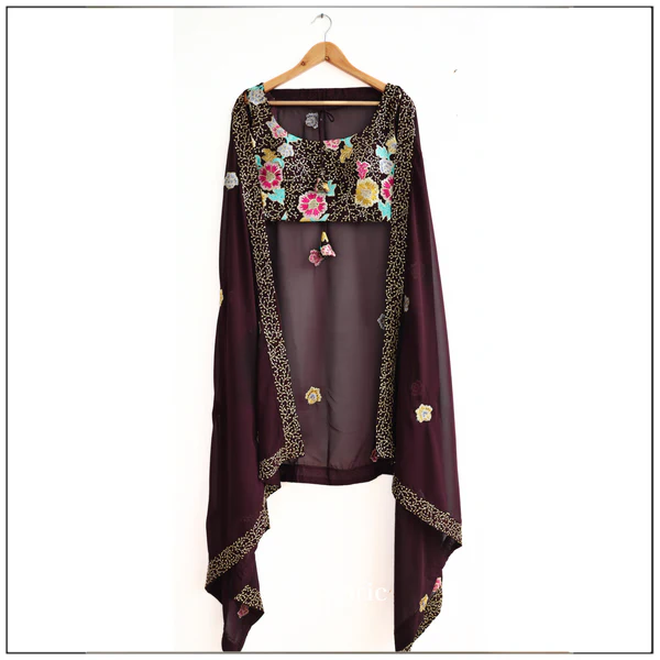 Brown color Embroidery & Sequence work Designer Wedding Lehenga Choli - Image 7